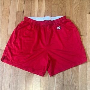 Champion Men's Red Athletic Shorts